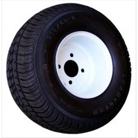 Americana 3H290 215-60C 4 Hole Painted Tires- White Plain - 4 Lugs AMW-3H290